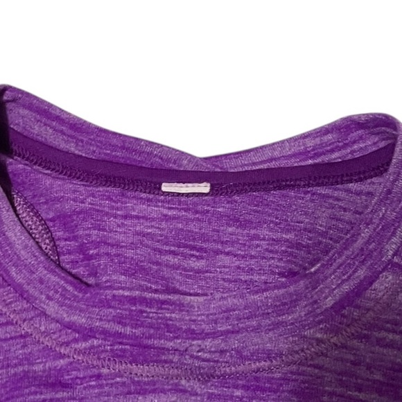 Lululemon Runderful Long Sleeve Heathered Tender Violet Sz 6 - Picture 6 of 16